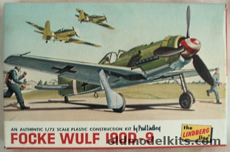 Lindberg 1/72 Focke Wulf FW-190D-9 - (FW190D9), 433-29 plastic model kit
